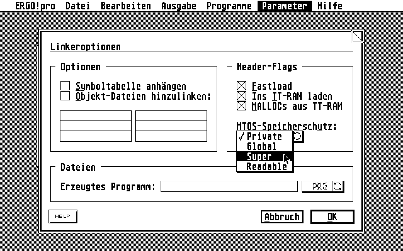 Ergo!pro atari screenshot